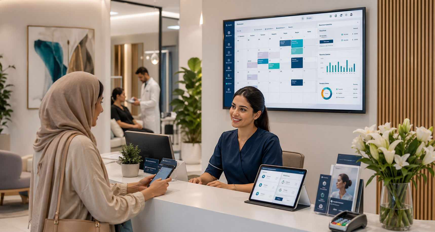 Business contact and appointment planning photo
